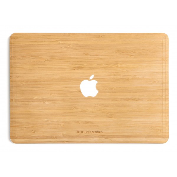 Woodcessories - Bamboo / MacBook Skin Cover - MacBook 13 Air - Eco Skin - Apple Logo - Wooden MacBook Cover