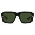 Dolce & Gabbana - Lusso Sartoriale Sunglasses - Black Havana Dark Green - Dolce & Gabbana Eyewear