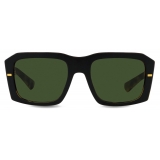 Dolce & Gabbana - Lusso Sartoriale Sunglasses - Black Havana Dark Green - Dolce & Gabbana Eyewear