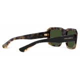 Dolce & Gabbana - Lusso Sartoriale Sunglasses - Black Havana Dark Green - Dolce & Gabbana Eyewear