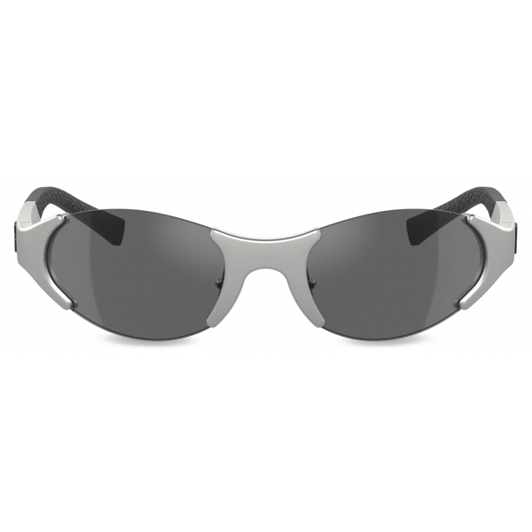 Dolce & Gabbana - Sporty Sunglasses - Metallic Grey Dark Grey- Dolce & Gabbana Eyewear