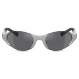 Dolce & Gabbana - Sporty Sunglasses - Metallic Grey Dark Grey- Dolce & Gabbana Eyewear