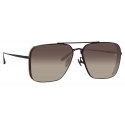 Linda Farrow - Asher Aviator Sunglasses in Black - LFL1122C6SUN - Linda Farrow Eyewear