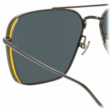 Linda Farrow - Asher Aviator Sunglasses in Nickel - LFL1122C3SUN - Linda Farrow Eyewear