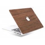 Woodcessories - Noce / MacBook Skin Cover - MacBook 13 Pro Retina - Eco Skin - Apple Logo - Cover MacBook in Legno