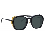 Linda Farrow - Aston Square Sunglasses in Nickel - LFL1359C1SUN - Linda Farrow Eyewear