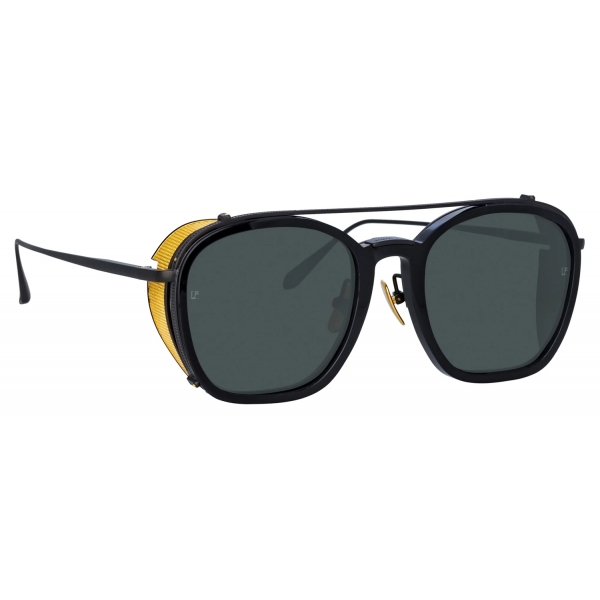 Linda Farrow - Aston Square Sunglasses in Nickel (Men’s) - LFL1359C1SUN - Linda Farrow Eyewear