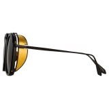 Linda Farrow - Aston Square Sunglasses in Nickel (Men’s) - LFL1359C1SUN - Linda Farrow Eyewear