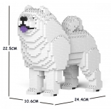 Jekca - Chow Chow 01S-M03 - Lego - Sculpture - Construction - 4D - Brick Animals - Toys