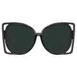 Linda Farrow - Astra Cat Eye Sunglasses in Black - LFL1357C1SUN - Linda Farrow Eyewear