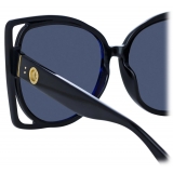 Linda Farrow - Astra Cat Eye Sunglasses in Black - LFL1357C1SUN - Linda Farrow Eyewear
