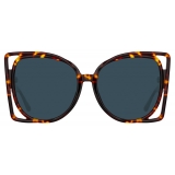 Linda Farrow - Astra Cat Eye Sunglasses in Tortoiseshell - LFL1357C2SUN - Linda Farrow Eyewear