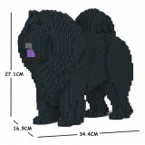 Jekca - Chow Chow 02S-M03 - Lego - Sculpture - Construction - 4D - Brick Animals - Toys