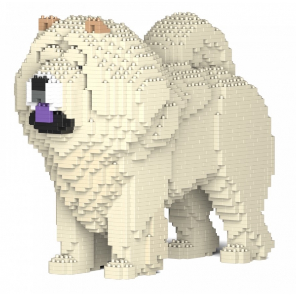 Jekca - Chow Chow 02S-M04 - Lego - Sculpture - Construction - 4D - Brick Animals - Toys