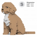 Jekca - Cockapoo 01S-M01 - Lego - Sculpture - Construction - 4D - Brick Animals - Toys