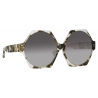 Linda Farrow - Bora Hexagon Sunglasses in Black Grey Tortoiseshell - LFL1260C6SUN - Linda Farrow Eyewear