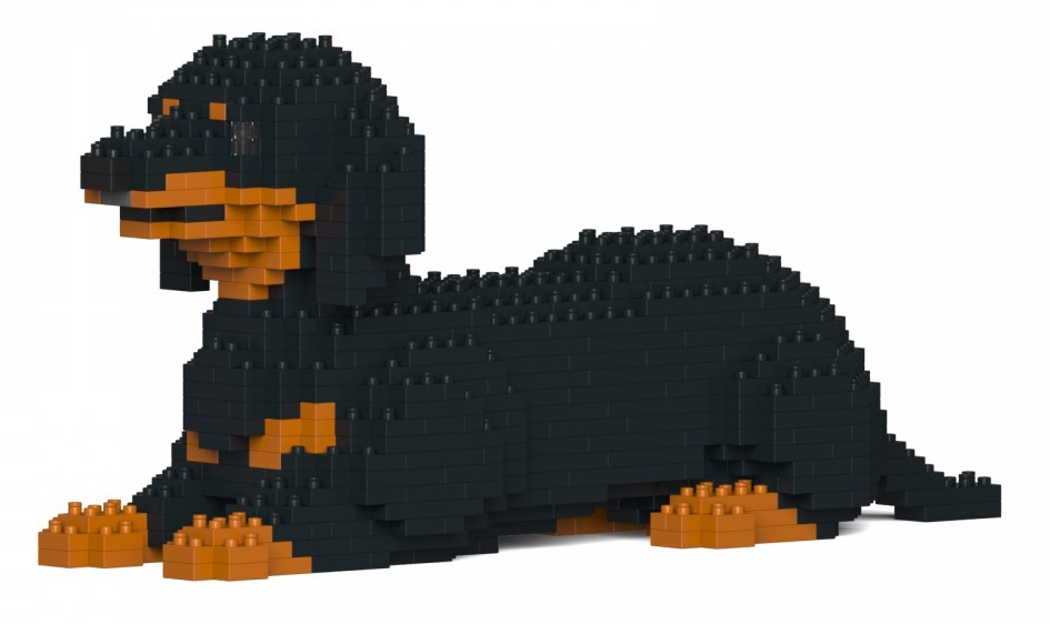 Jekca - Dachshund 04S-M02 - Lego - Scultura - Costruzione - 4D - Animali di  Mattoncini - Toys - Avvenice