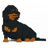 Jekca - Dachshund 05S-M01 - Lego - Sculpture - Construction - 4D - Brick Animals - Toys