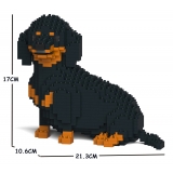 Jekca - Dachshund 05S-M01 - Lego - Scultura - Costruzione - 4D - Animali di Mattoncini - Toys