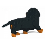 Jekca - Dachshund 06S-M01 - Lego - Sculpture - Construction - 4D - Brick Animals - Toys