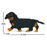 Jekca - Dachshund 06S-M01 - Lego - Sculpture - Construction - 4D - Brick Animals - Toys