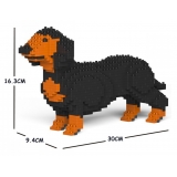 Jekca - Dachshund 01S-M01 - Lego - Sculpture - Construction - 4D - Brick Animals - Toys