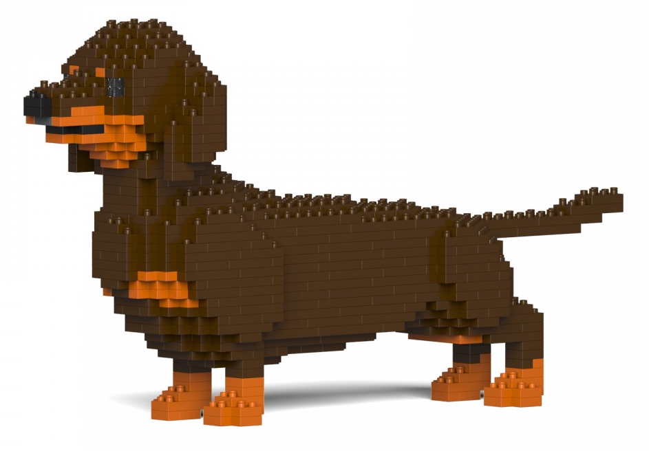 Lego Dachshund Sausage dog minifigure In Reddish Brown -  Italia