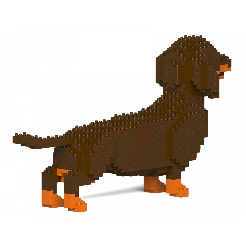 Jekca - Dachshund 04S-M02 - Lego - Scultura - Costruzione - 4D - Animali di  Mattoncini - Toys - Avvenice