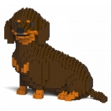 Jekca - Dachshund 05S-M02 - Lego - Scultura - Costruzione - 4D - Animali di Mattoncini - Toys