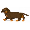Jekca - Dachshund 06S-M02 - Lego - Scultura - Costruzione - 4D - Animali di Mattoncini - Toys