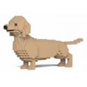 Jekca - Dachshund 02S-M03 - Lego - Sculpture - Construction - 4D - Brick Animals - Toys