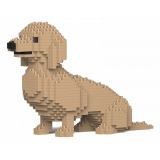 Jekca - Dachshund 03S-M03 - Lego - Sculpture - Construction - 4D - Brick Animals - Toys