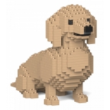 Jekca - Dachshund 03S-M03 - Lego - Sculpture - Construction - 4D - Brick Animals - Toys