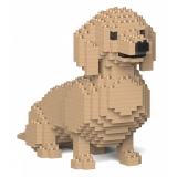 Jekca - Dachshund 03S-M03 - Lego - Scultura - Costruzione - 4D - Animali di Mattoncini - Toys