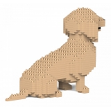 Jekca - Dachshund 03S-M03 - Lego - Sculpture - Construction - 4D - Brick Animals - Toys