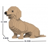 Jekca - Dachshund 03S-M03 - Lego - Scultura - Costruzione - 4D - Animali di Mattoncini - Toys