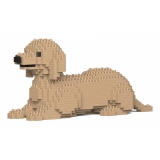 Jekca - Dachshund 04S-M03 - Lego - Sculpture - Construction - 4D - Brick Animals - Toys