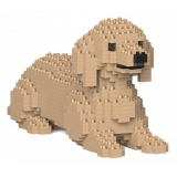 Jekca - Dachshund 04S-M03 - Lego - Sculpture - Construction - 4D - Brick Animals - Toys