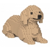 Jekca - Dachshund 04S-M03 - Lego - Scultura - Costruzione - 4D - Animali di Mattoncini - Toys