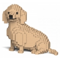 Jekca - Dachshund 05S-M03 - Lego - Sculpture - Construction - 4D - Brick Animals - Toys