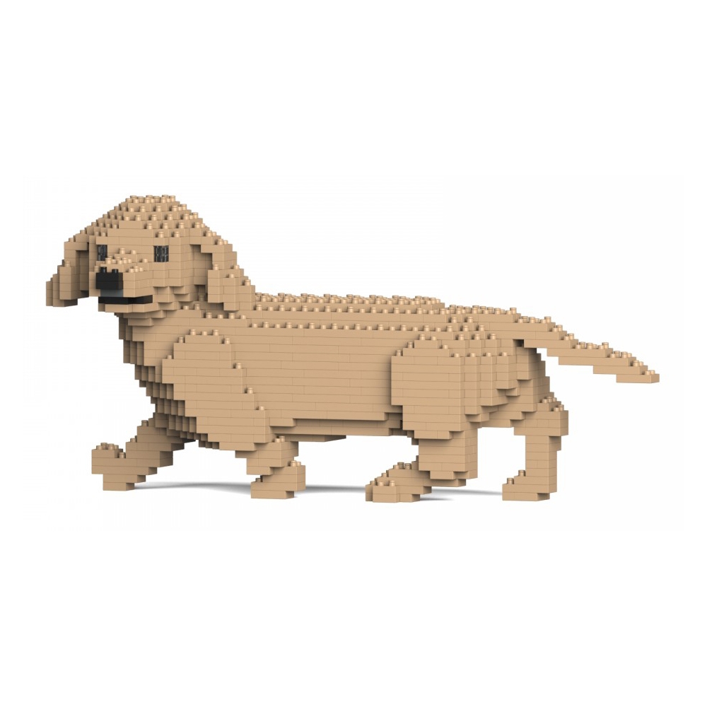 Jekca - Dachshund 06S-M03 - Lego - Scultura - Costruzione - 4D - Animali di  Mattoncini - Toys - Avvenice