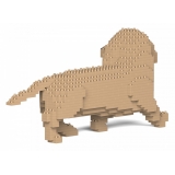 Jekca - Dachshund 06S-M03 - Lego - Scultura - Costruzione - 4D - Animali di Mattoncini - Toys