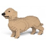 Jekca - Dachshund 01S-M03 - Lego - Scultura - Costruzione - 4D - Animali di Mattoncini - Toys