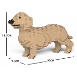 Jekca - Dachshund 01S-M03 - Lego - Scultura - Costruzione - 4D - Animali di Mattoncini - Toys