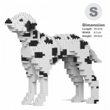 Jekca - Dalmatian 01S-M01 - Lego - Sculpture - Construction - 4D - Brick Animals - Toys