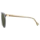 Linda Farrow - Calthorpe Oval Sunglasses in Clear - LFL251C76SUN - Linda Farrow Eyewear