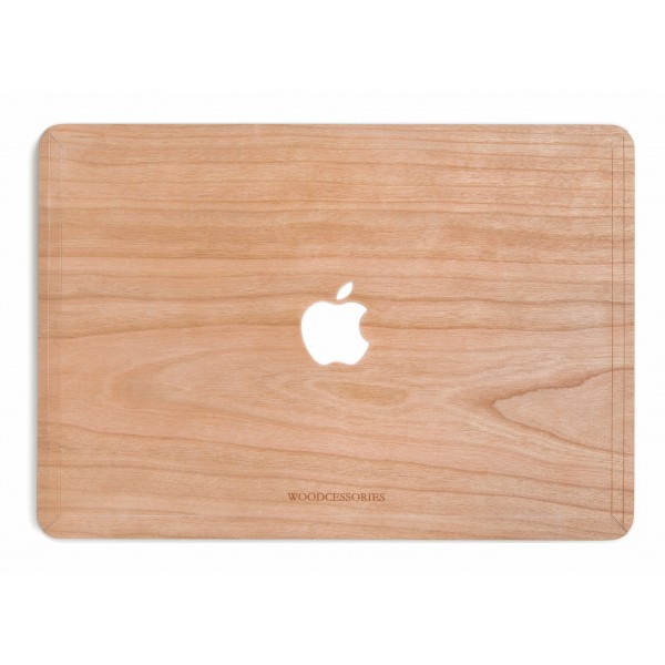 Woodcessories - Ciliegio / MacBook Skin Cover - MacBook 15 Pro Retina - Eco Skin - Apple Logo - Cover MacBook in Legno