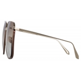 Linda Farrow - Camry Oversized Sunglasses in Light Gold - LFL1347C3SUN - Linda Farrow Eyewear