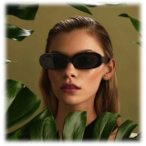 Linda Farrow - Cara Oval Sunglasses in Black - LFL1252C1SUN - Linda Farrow Eyewear