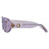 Linda Farrow - Occhiali da Sole Cara Oval in Lilla - LFL1252C5SUN - Linda Farrow Eyewear